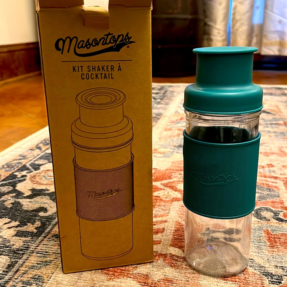 Masontops cocktail shaker. NEW in box.